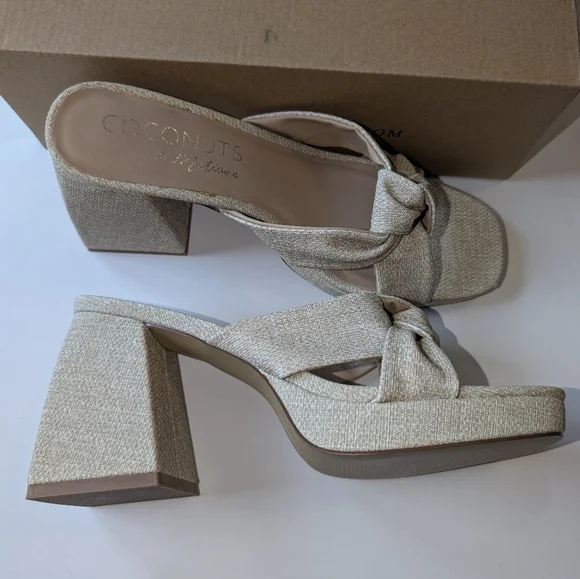 Coconuts By Matisse Esme Knot Slide Sandal - Natural Women's Size 9 New - Picture 4 of 7